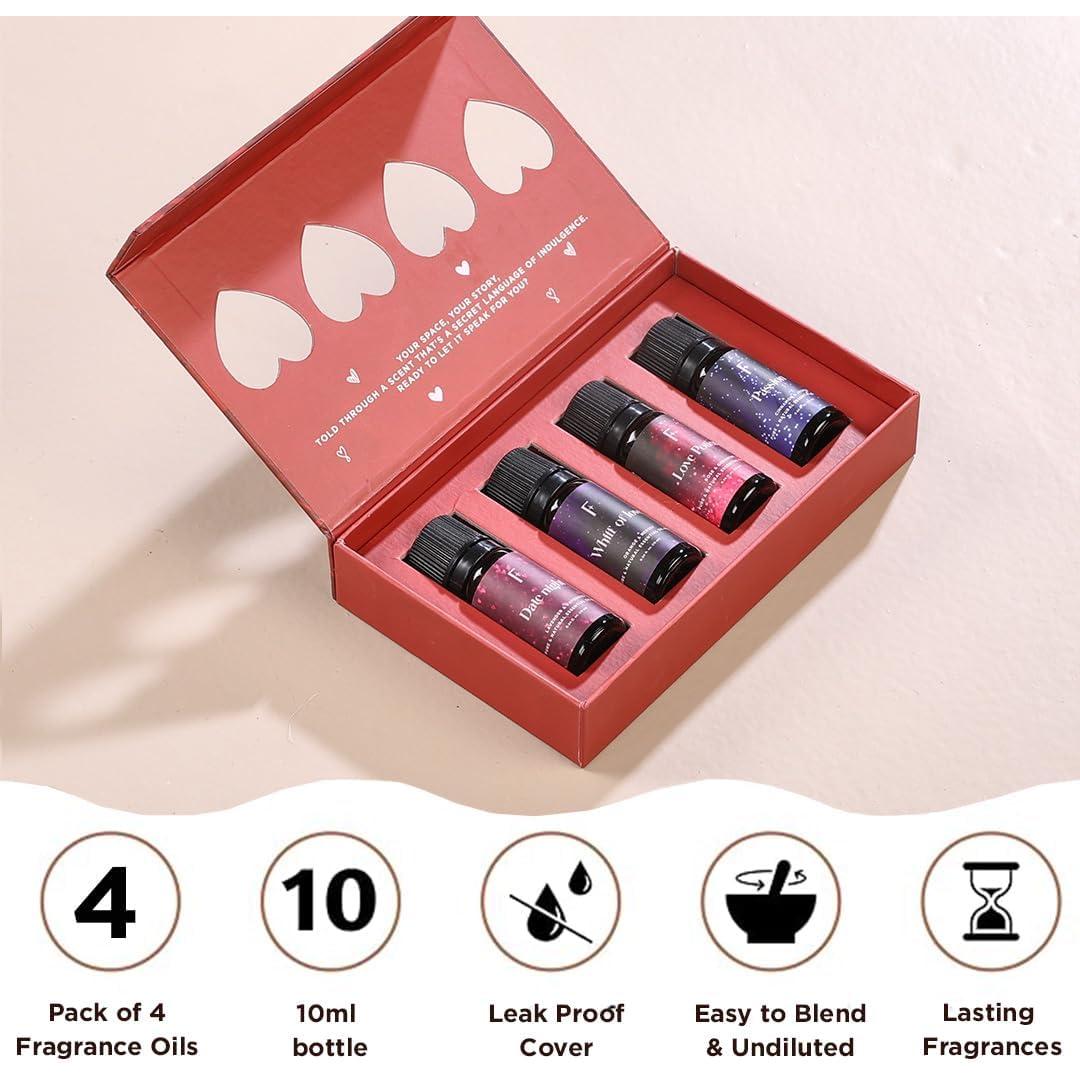 Set de 4 Aceites Esenciales Folkulture 10ml - Lavanda, Jazmín