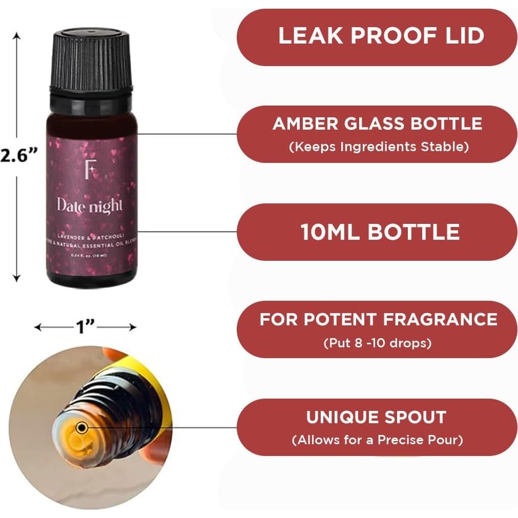 Set de 4 Aceites Esenciales Folkulture 10ml - Lavanda, Jazmín