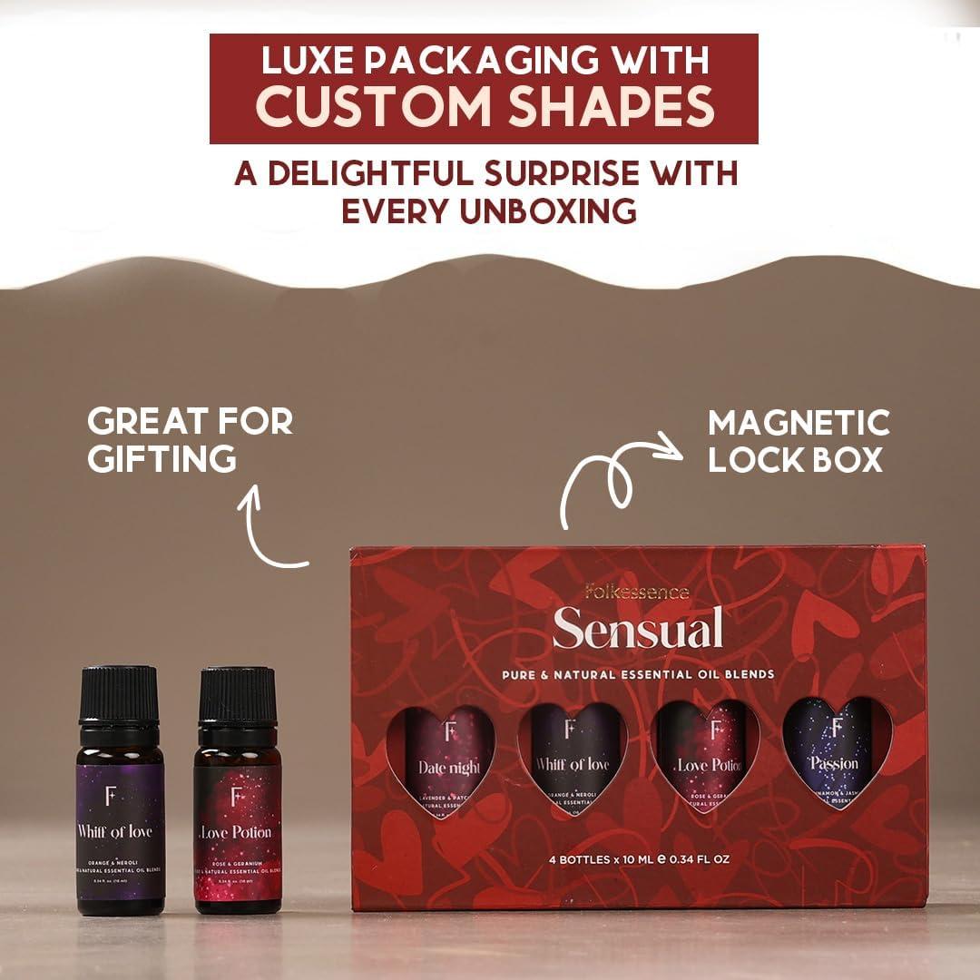 Set de 4 Aceites Esenciales Folkulture 10ml - Lavanda, Jazmín