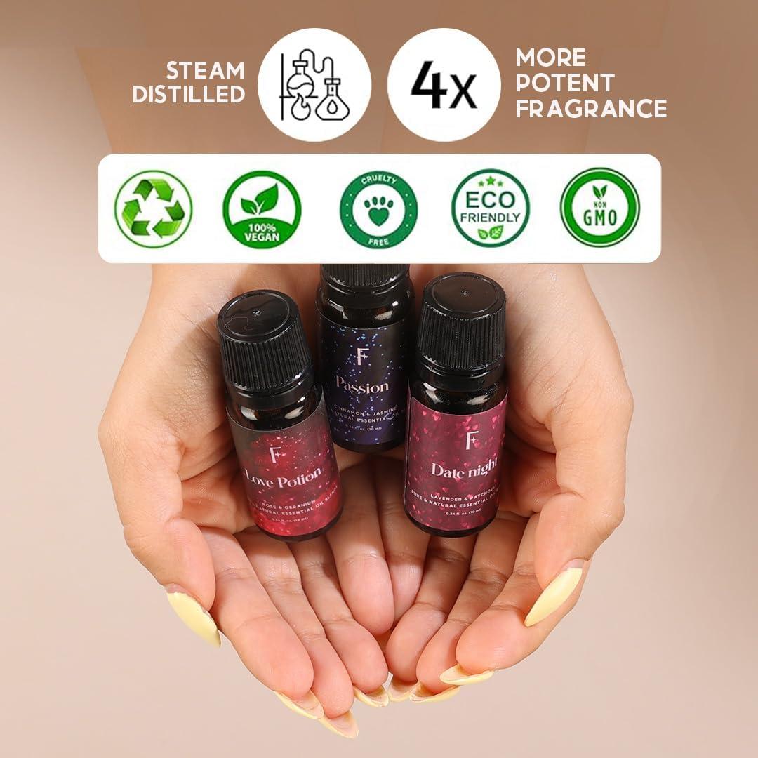 Set de 4 Aceites Esenciales Folkulture 10ml - Lavanda, Jazmín