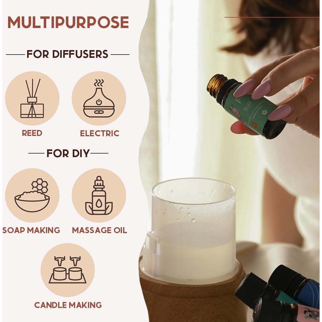 Set de 4 Aceites Esenciales Folkulture 10ml - Lavanda, Jazmín