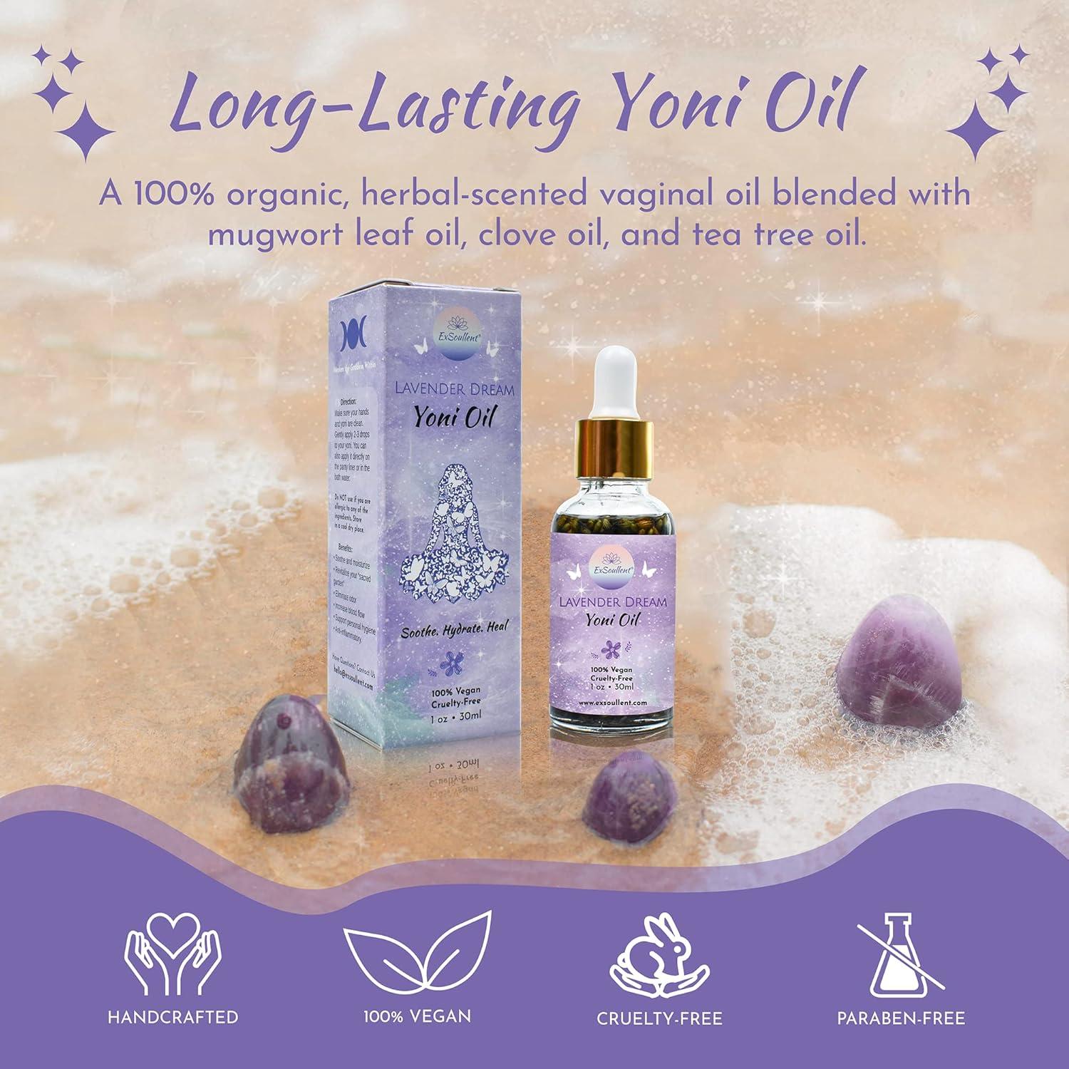 Aceite Yoni de Lavanda Orgánica ExSoullent 30 ml - Cuidado Femenino Natural