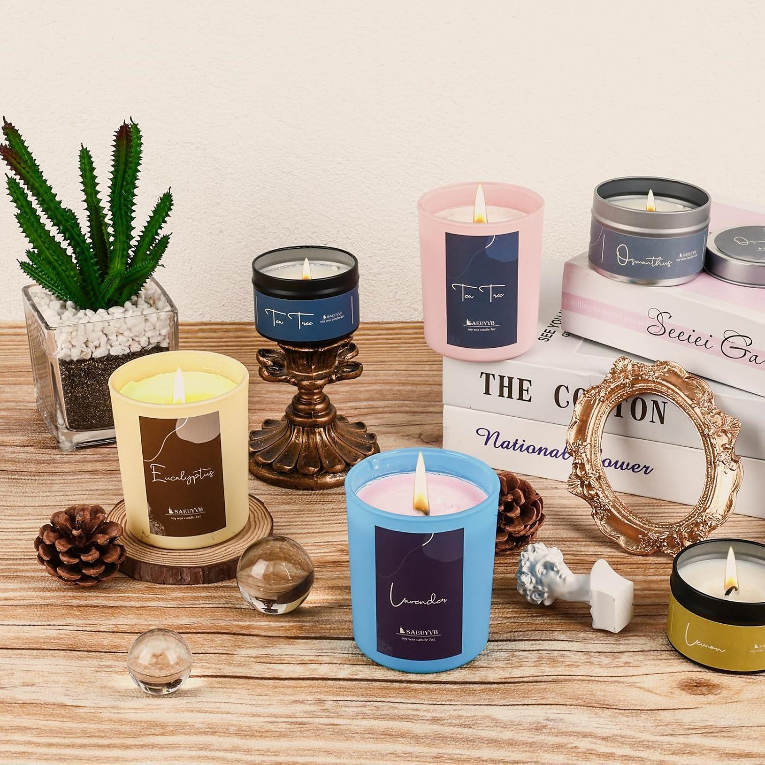 Kit de Fabricación de Velas SAEUYVB - Cera de Soja y Aromas