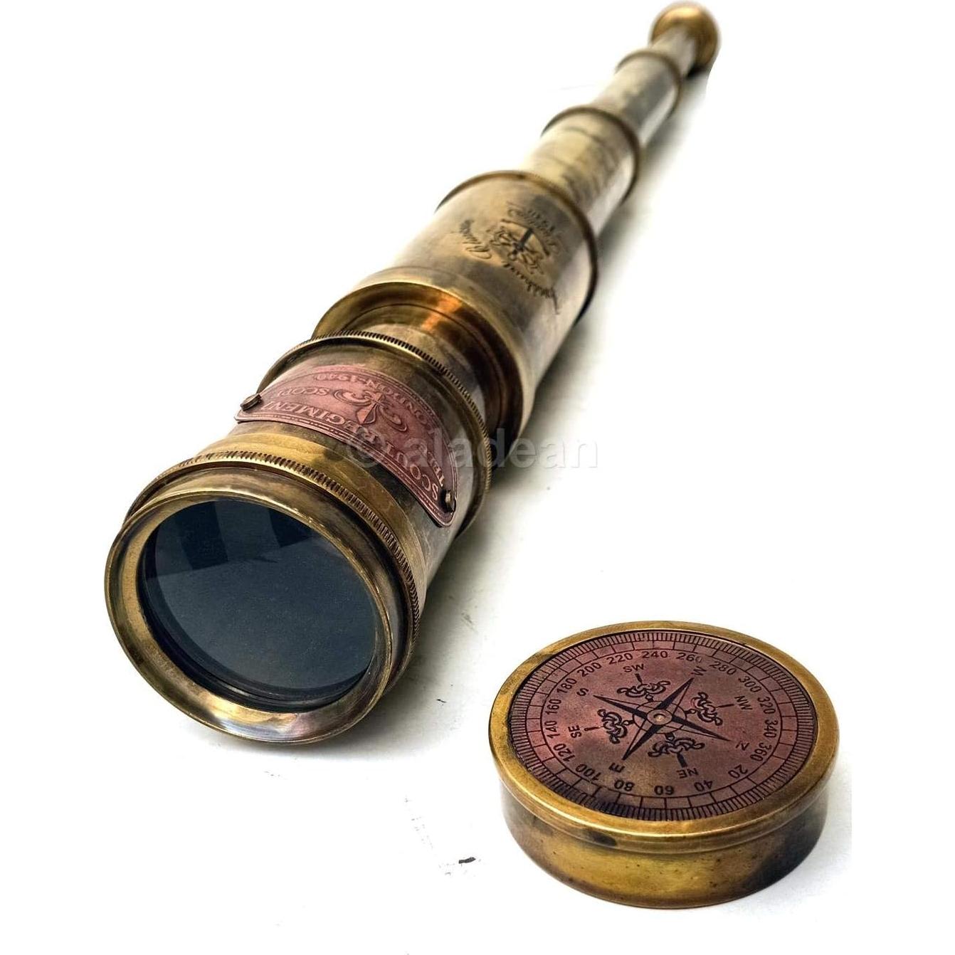 Telescopio de Bronce ALADEAN Scout 50,8 cm Alta Magnificación