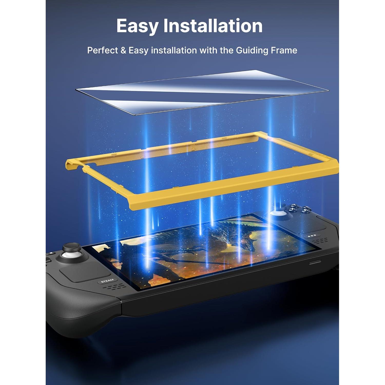 Protector de Pantalla JSAUX para Steam Deck 7" Vidrio Templado