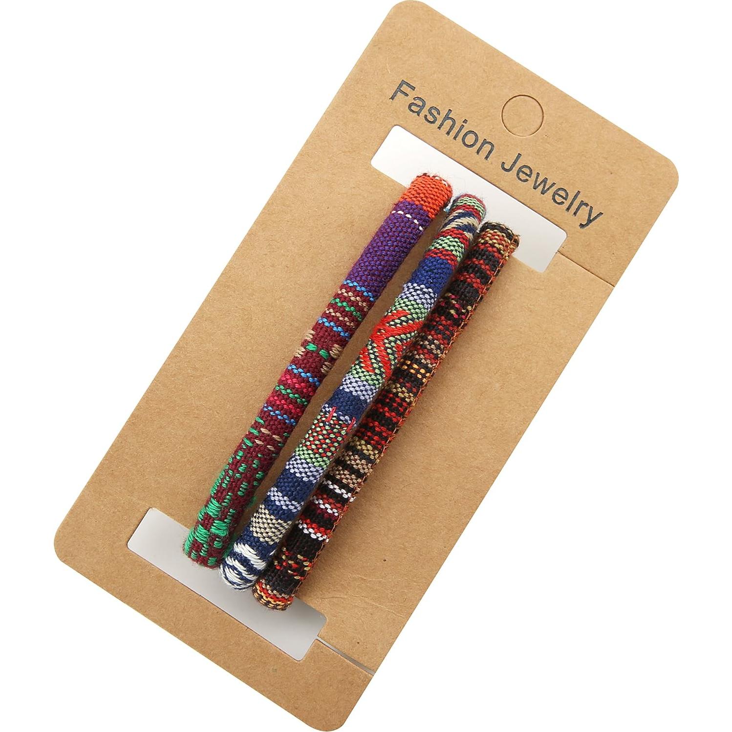 Pulseras Envueltas HZMAN - Mezcla 6 Cuerdas de Cáñamo Ajustables