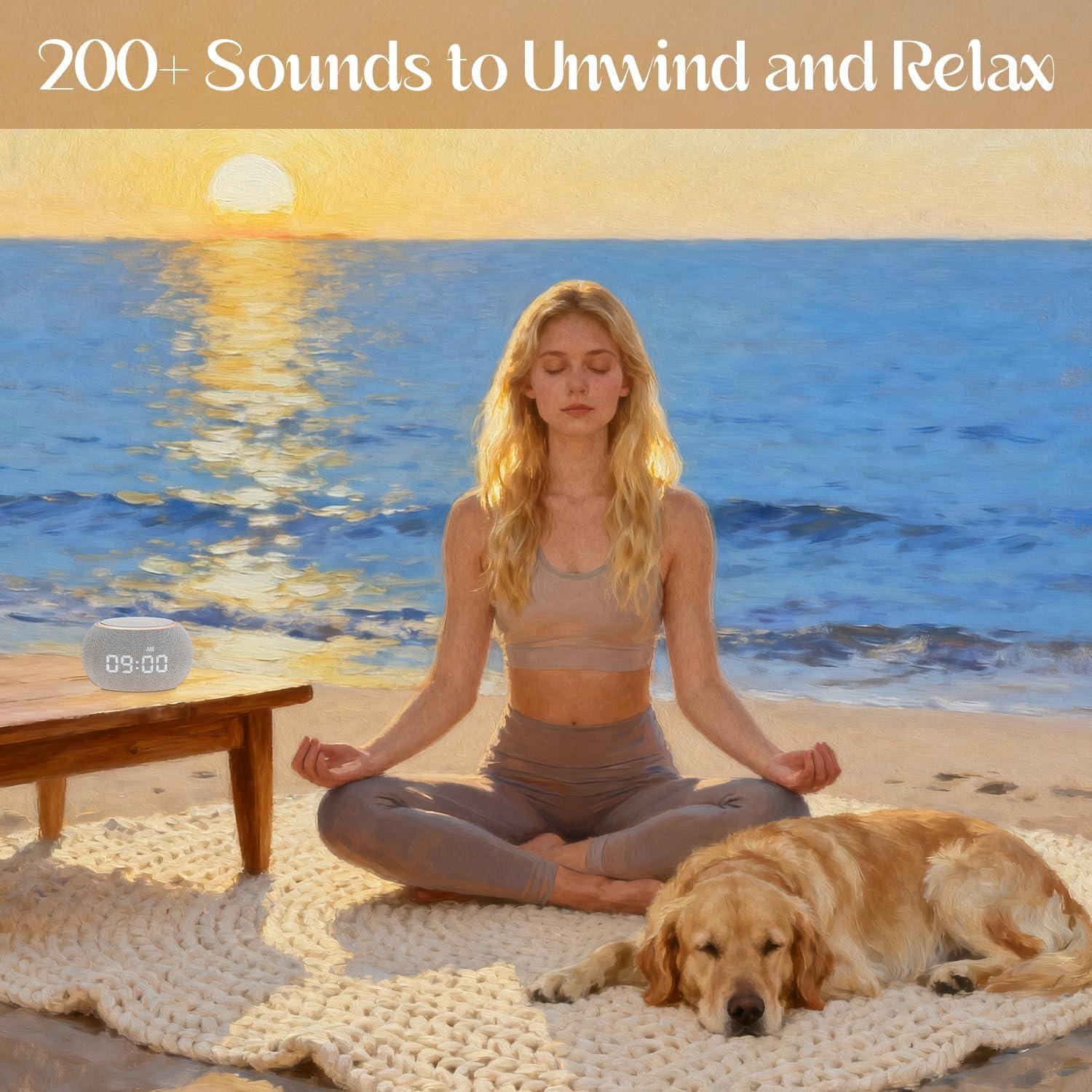 Máquina de Sonido Blanco Luna Pro - 500+ Sonidos Calmantes