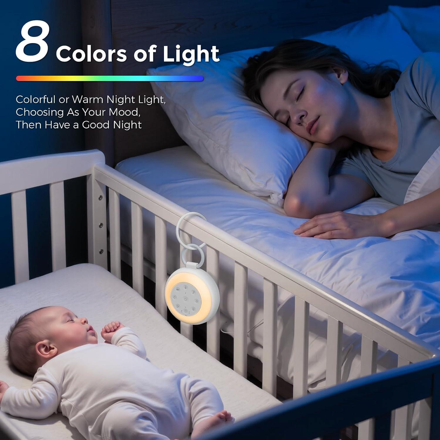 Máquina de Sonido Blanco Sizi SA-18 con 24 Sonidos y Luz Nocturna