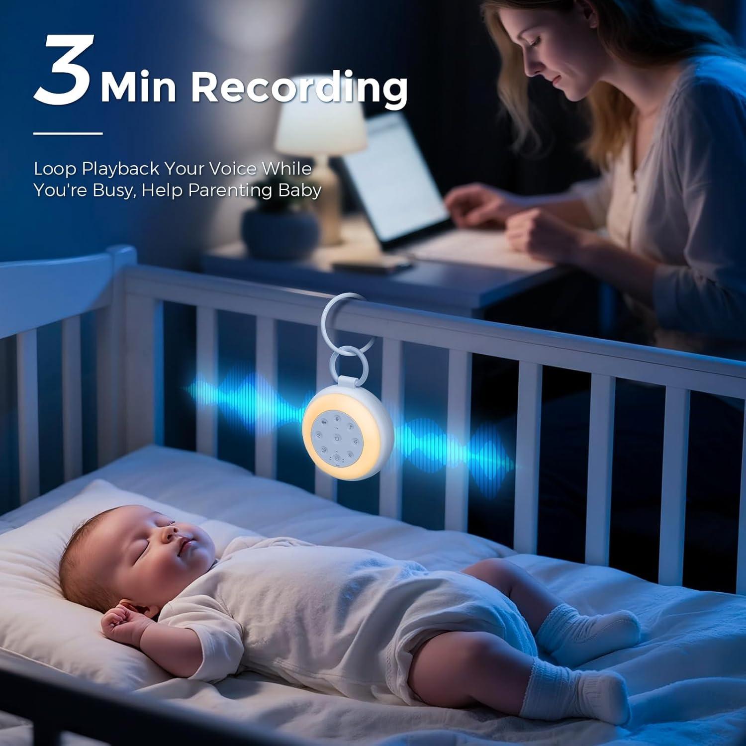 Máquina de Sonido Blanco Sizi SA-18 con 24 Sonidos y Luz Nocturna