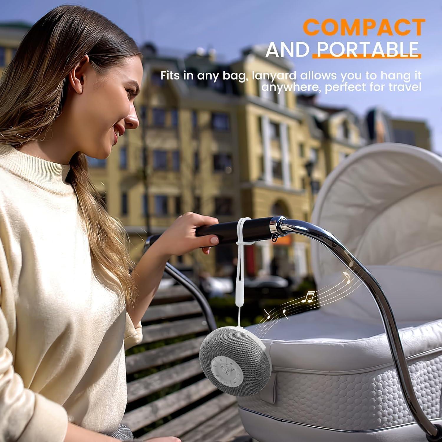 Máquina de Sonido Portátil YEVIK con Luz Nocturna 39 Sonidos