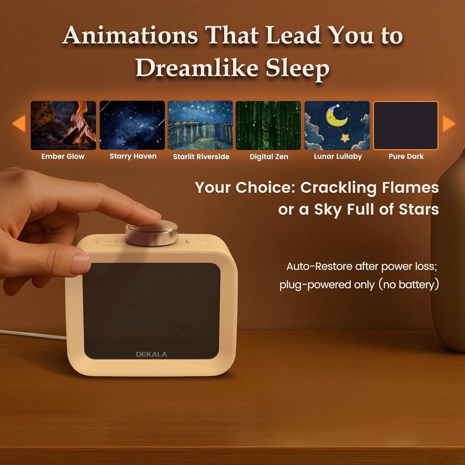 Dekala AuraDot Máquina de Sonido Blanco con Monitor de Temperatura