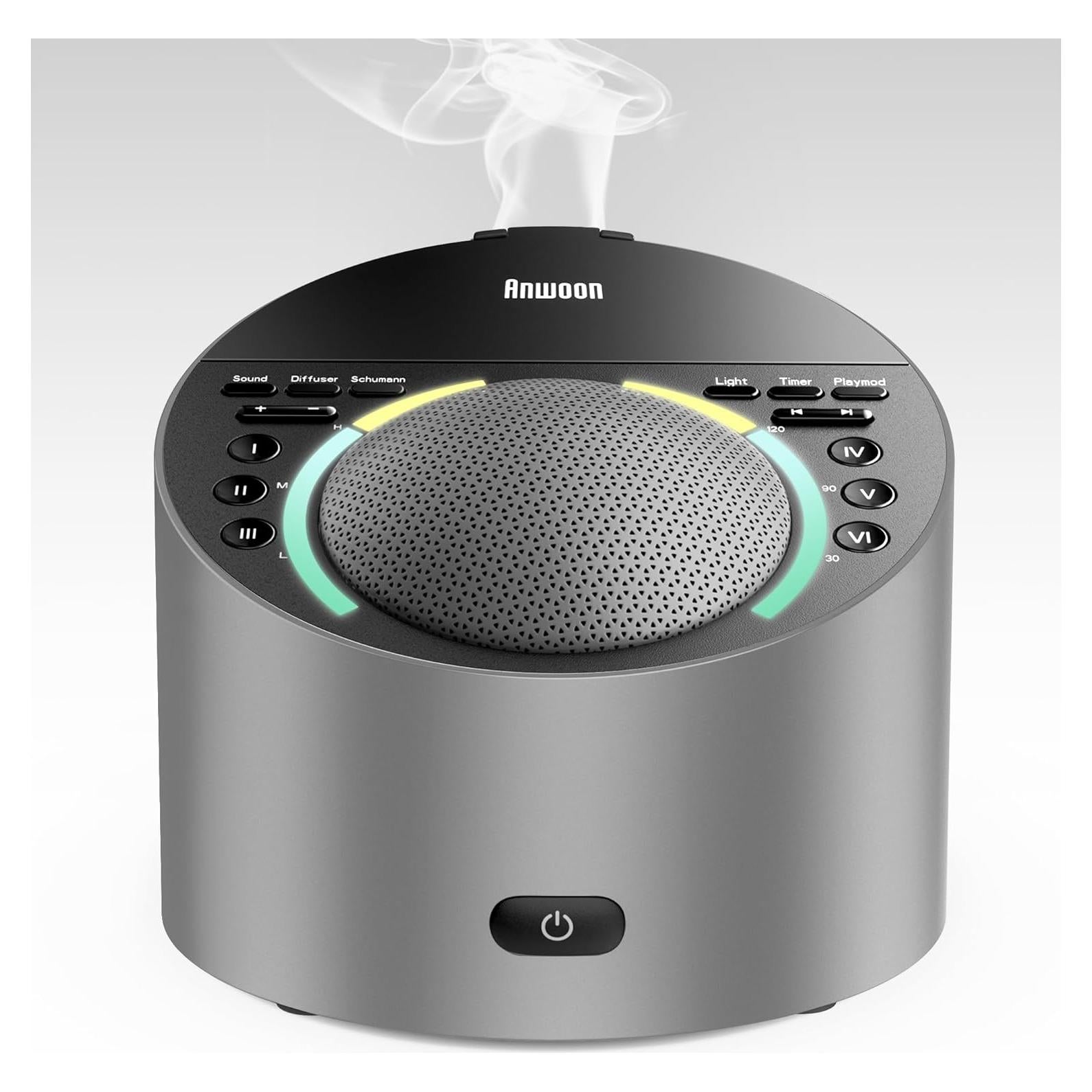 Máquina de Sonido y Difusor de Aroma Anwoon 3 en 1