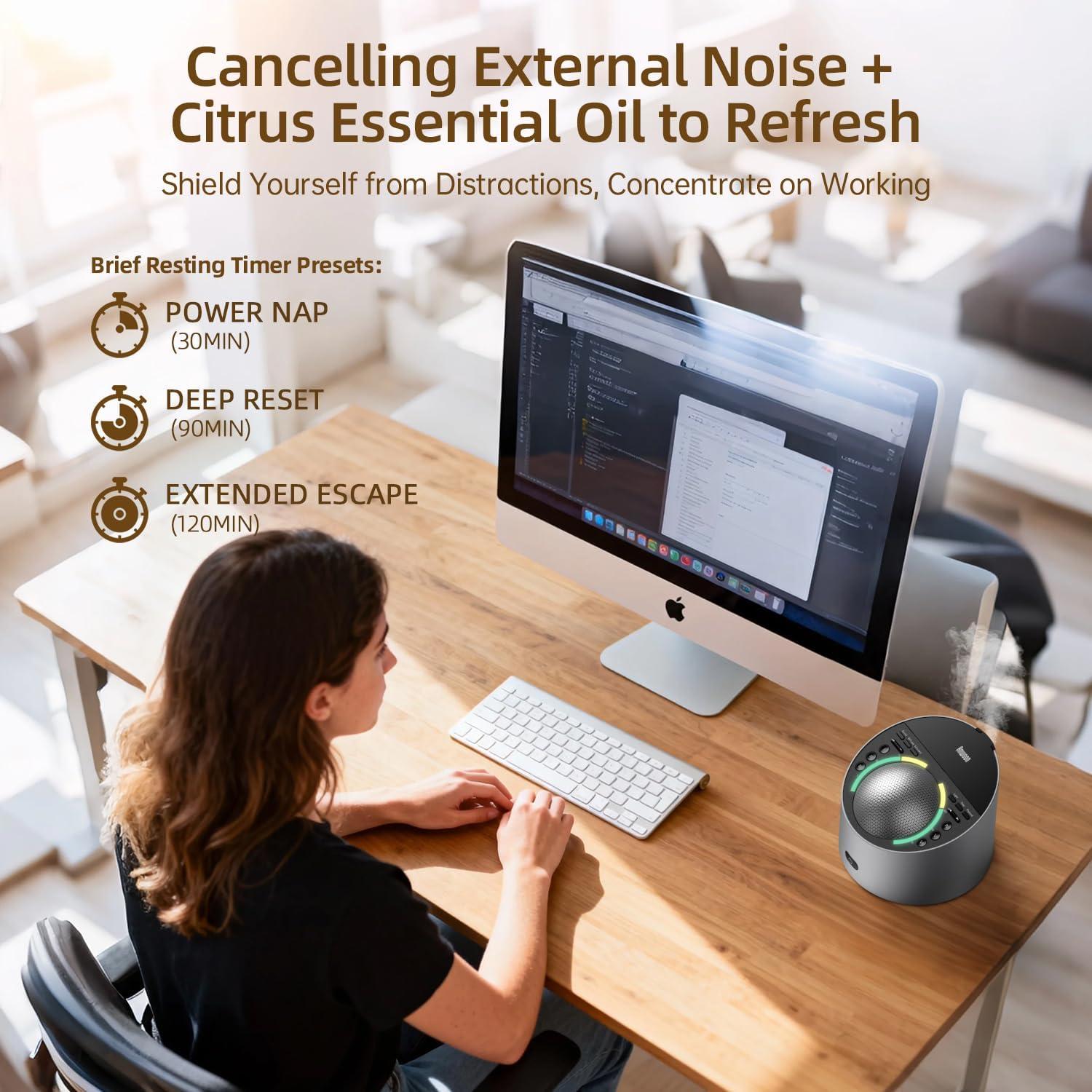 Máquina de Sonido y Difusor de Aroma Anwoon 3 en 1