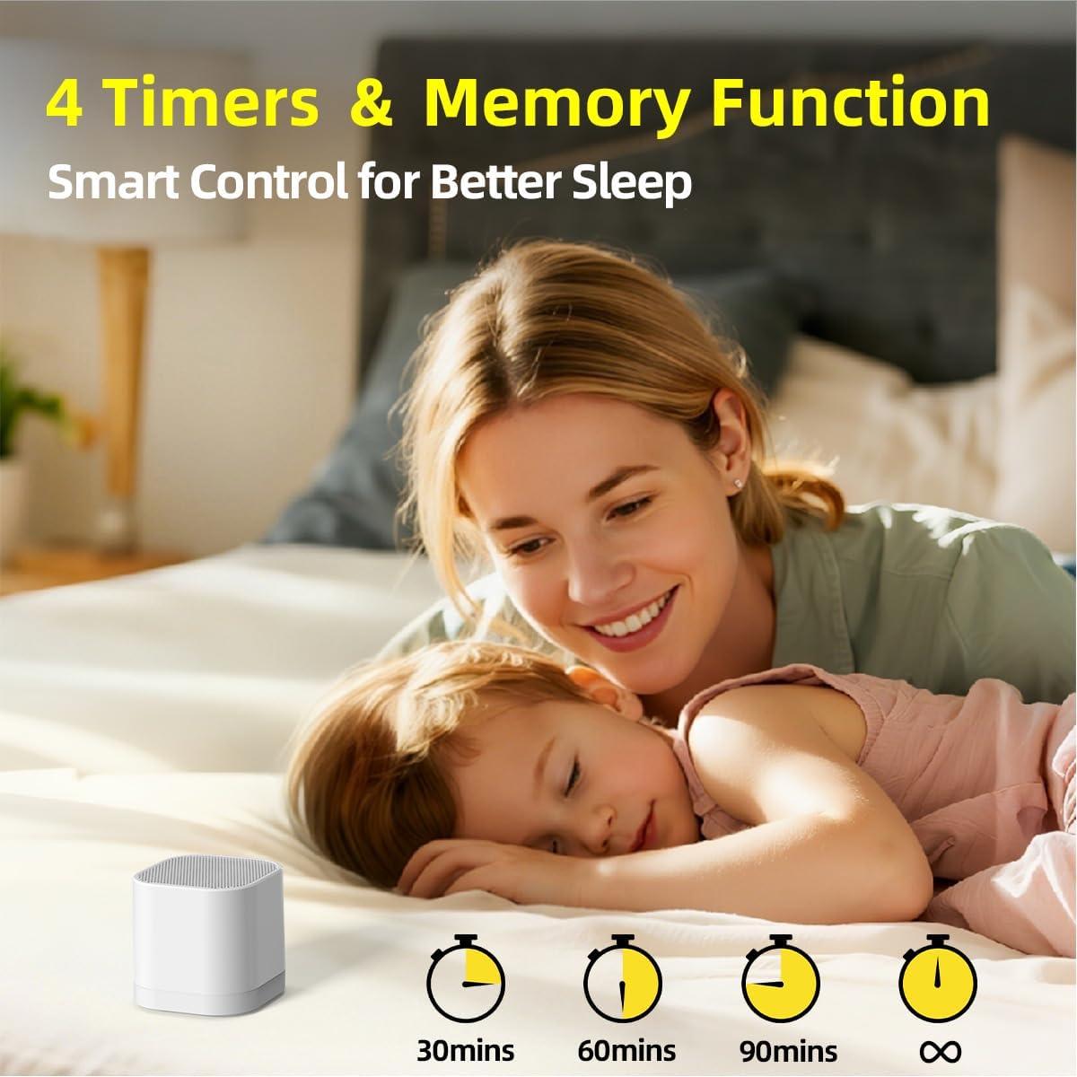 Máquina de Sonido Portátil SleeZOO Mini Ruido Blanco 30 Sonidos