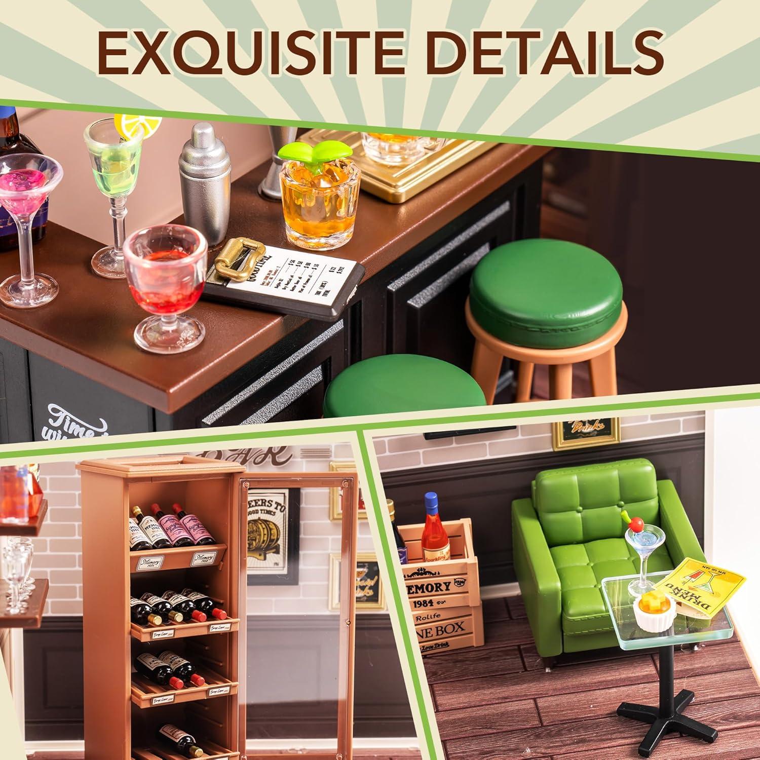 Kit de Casa en Miniatura ROBOTIME Bar Levemente Alegre