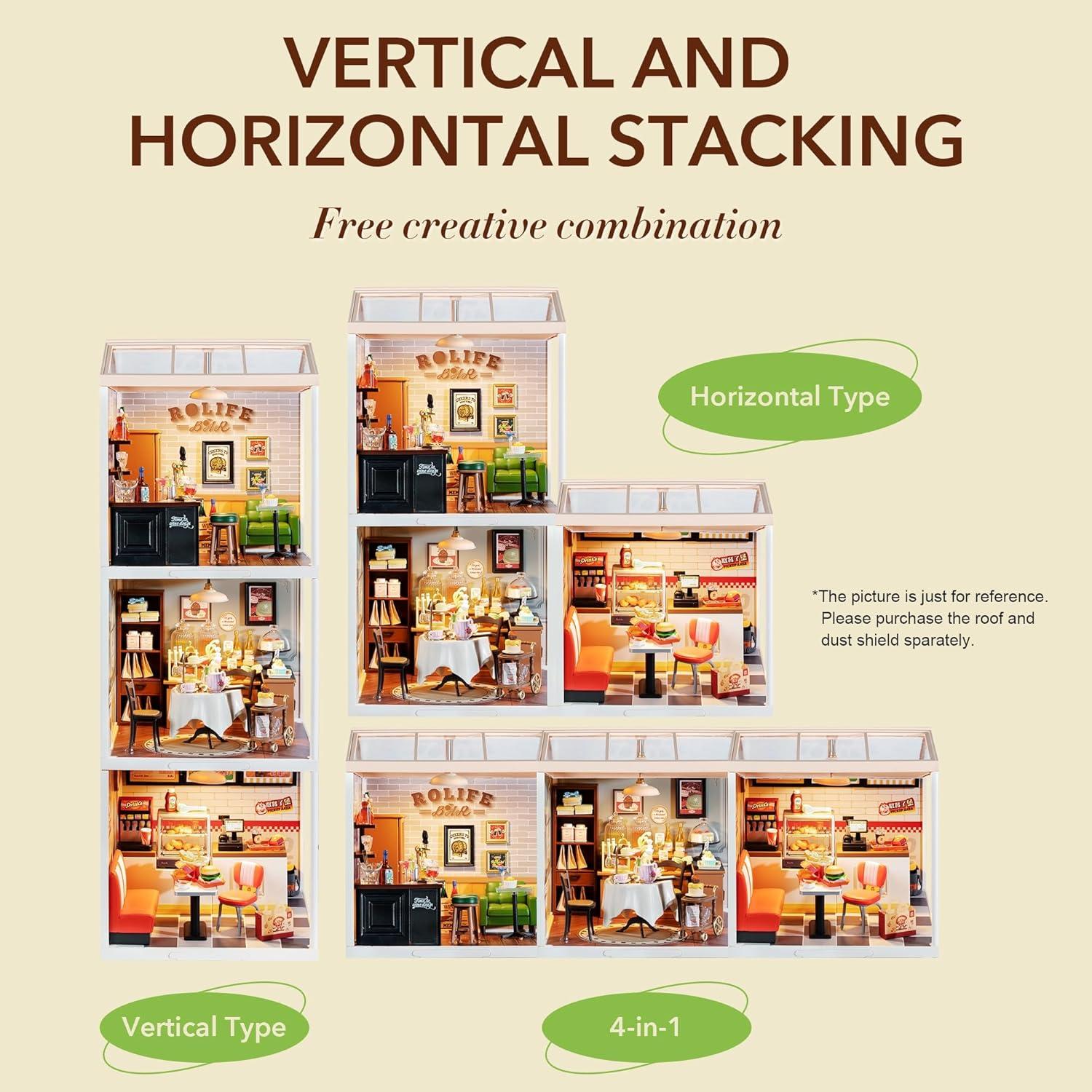 Kit de Casa en Miniatura ROBOTIME Bar Levemente Alegre