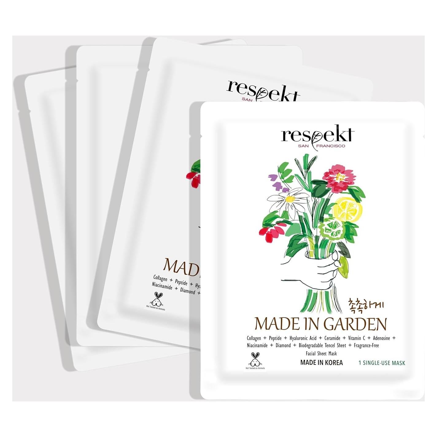 Máscara Facial Respekt Antienvejecimiento 4 Unidades