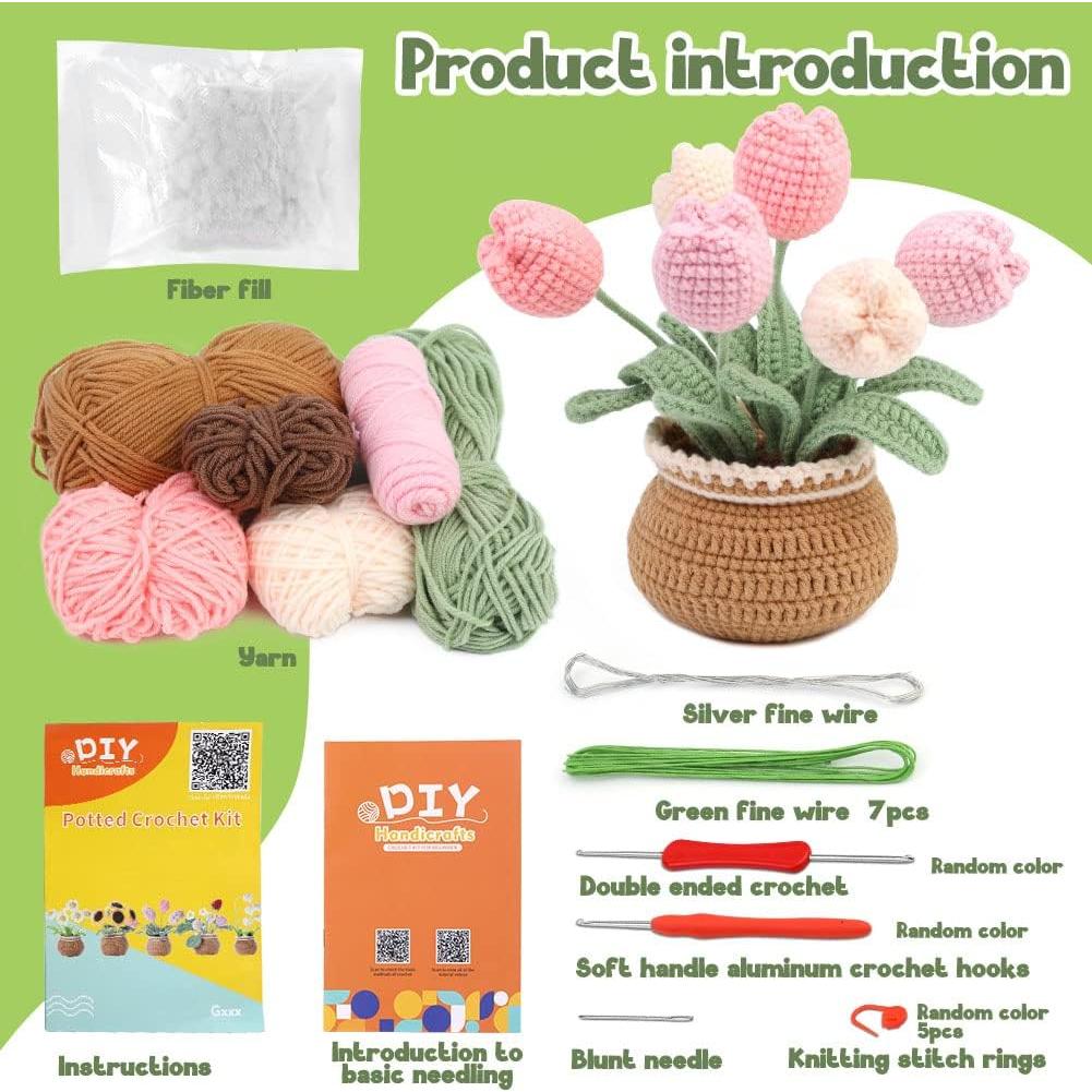 Kit de Crochet kgxulr NE001 para Principiantes con Tutoriales