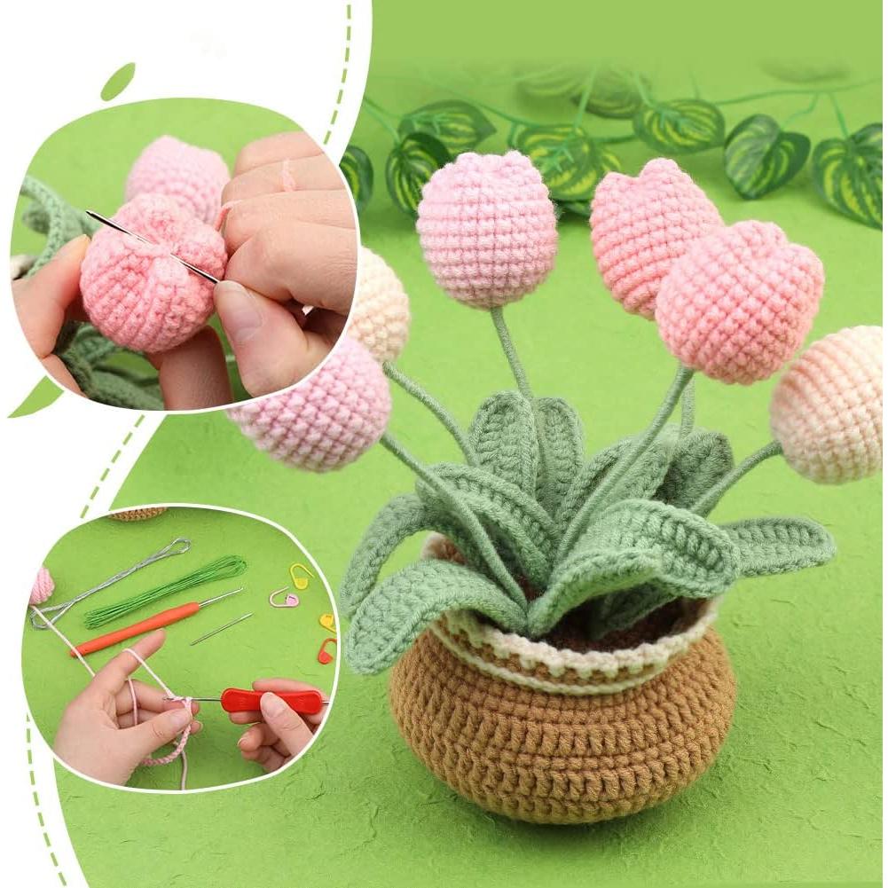 Kit de Crochet kgxulr NE001 para Principiantes con Tutoriales