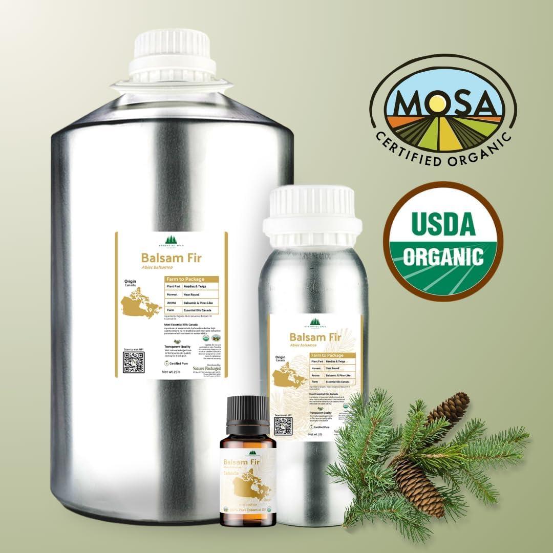 Aceite Esencial de Abeto Balsámico Orgánico 15ml - Nature Packaged