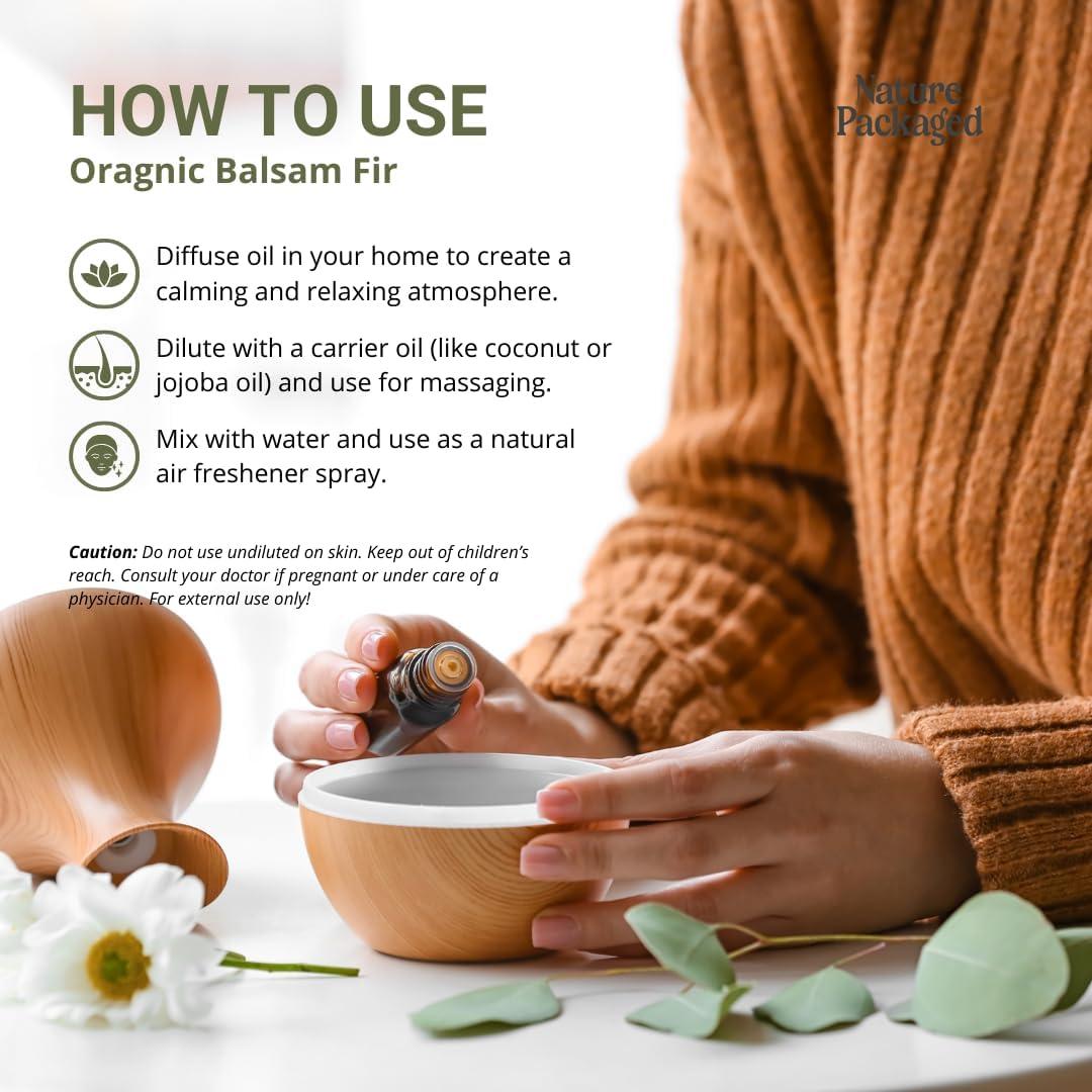 Aceite Esencial de Abeto Balsámico Orgánico 15ml - Nature Packaged