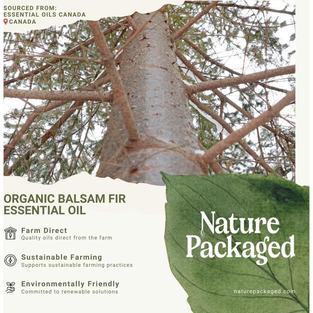 Aceite Esencial de Abeto Balsámico Orgánico 15ml - Nature Packaged