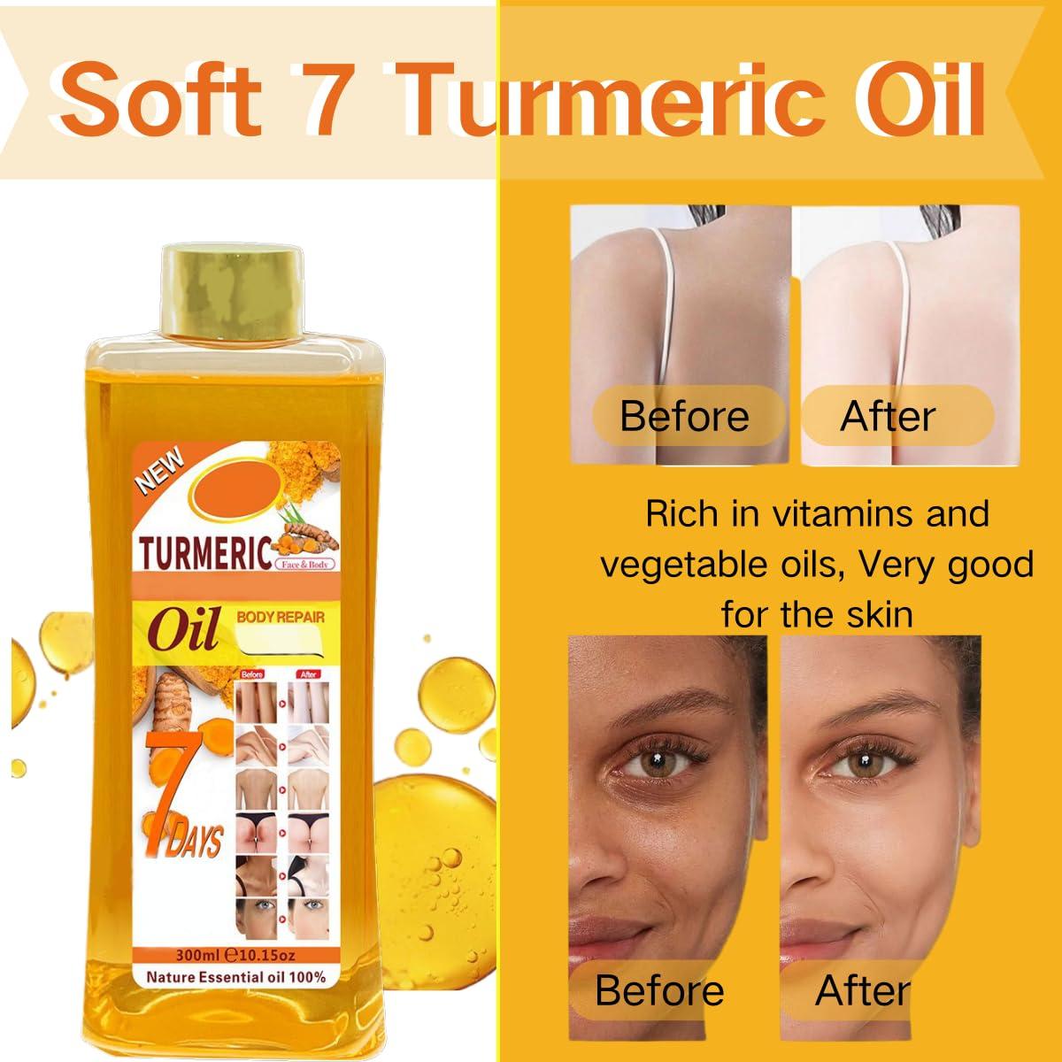 Aceite Corporal de Cúrcuma Soft 7 - Hidratante y Suavizante