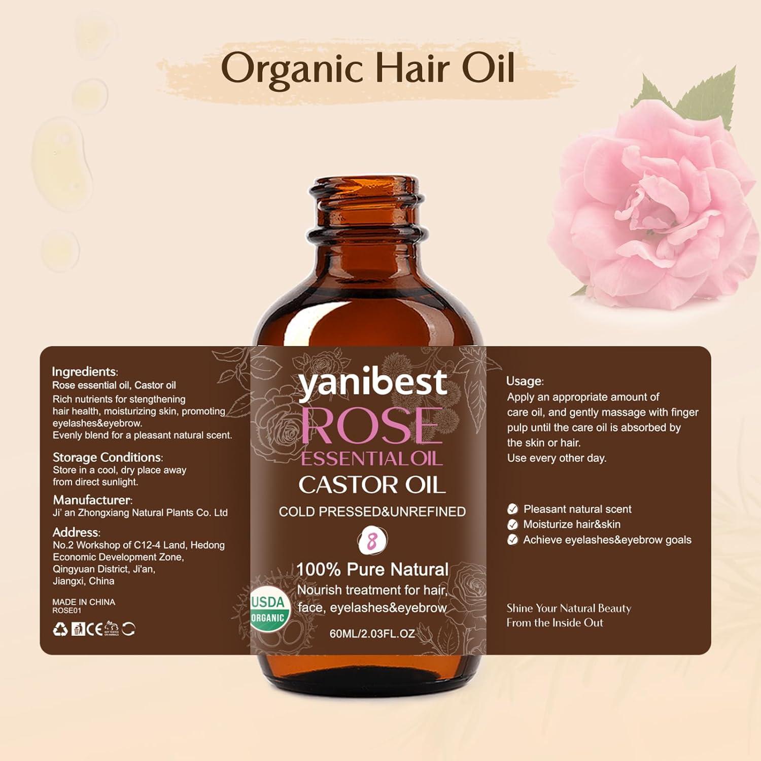 Aceite Esencial de Rosa YANIBEST 100% Natural 132g