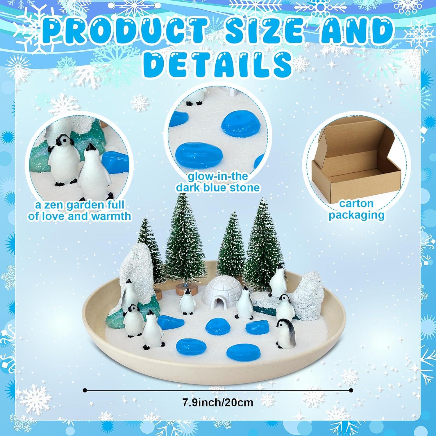 Kit Jardín Zen Mini Pingüino Yoloodayy - 44 Piezas Decorativas