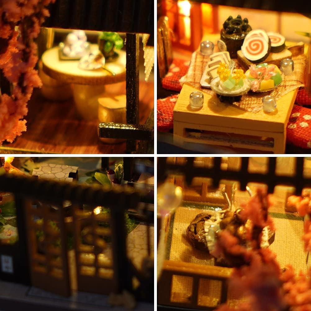 Casa de Muñecas de Madera WonDerfulCDIYHOUSE Villa Japonesa