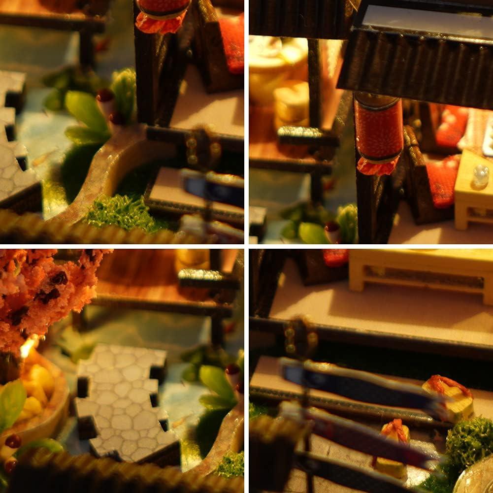 Casa de Muñecas de Madera WonDerfulCDIYHOUSE Villa Japonesa