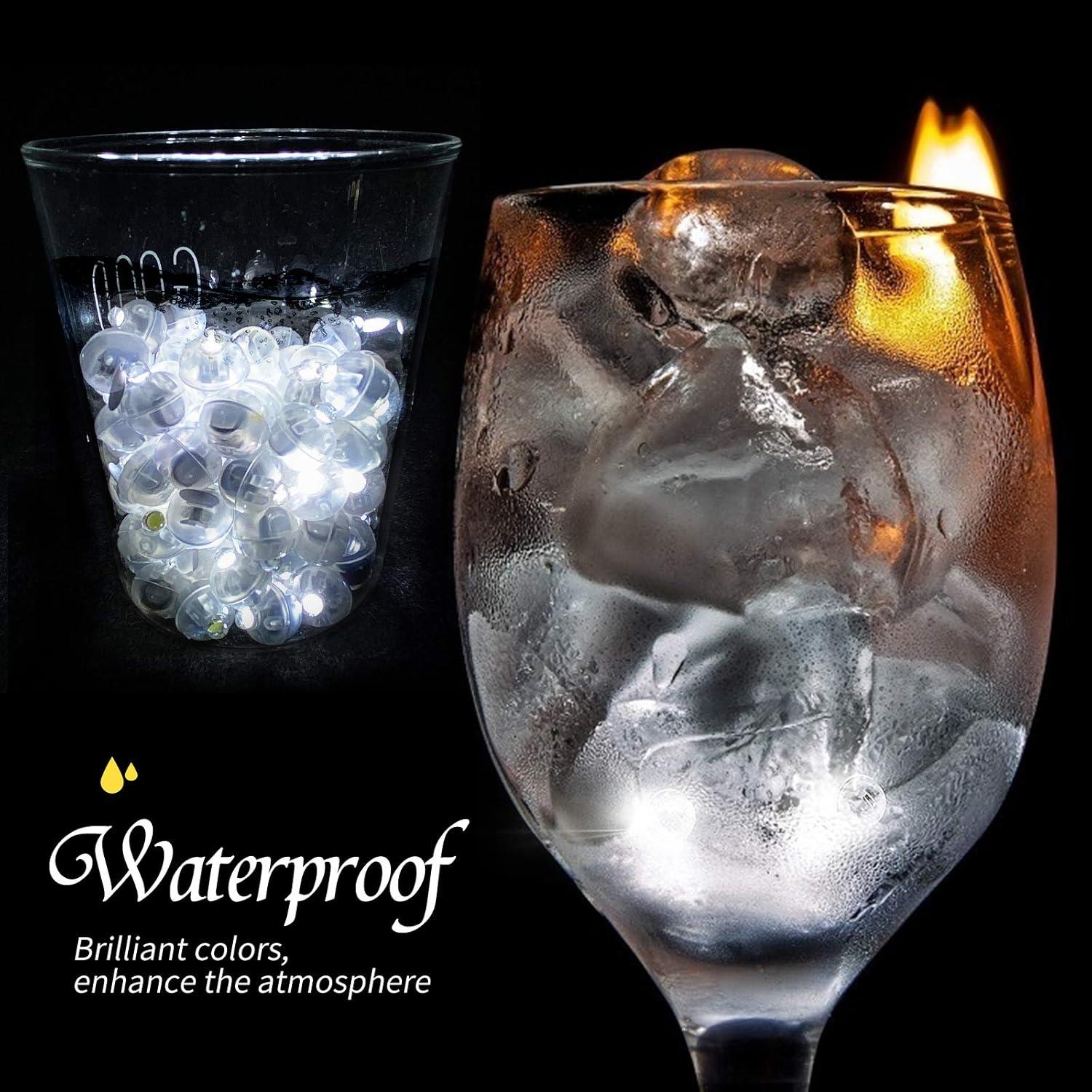 Aogist 100pcs Mini Lámparas LED Blancas para Globos y Decoración