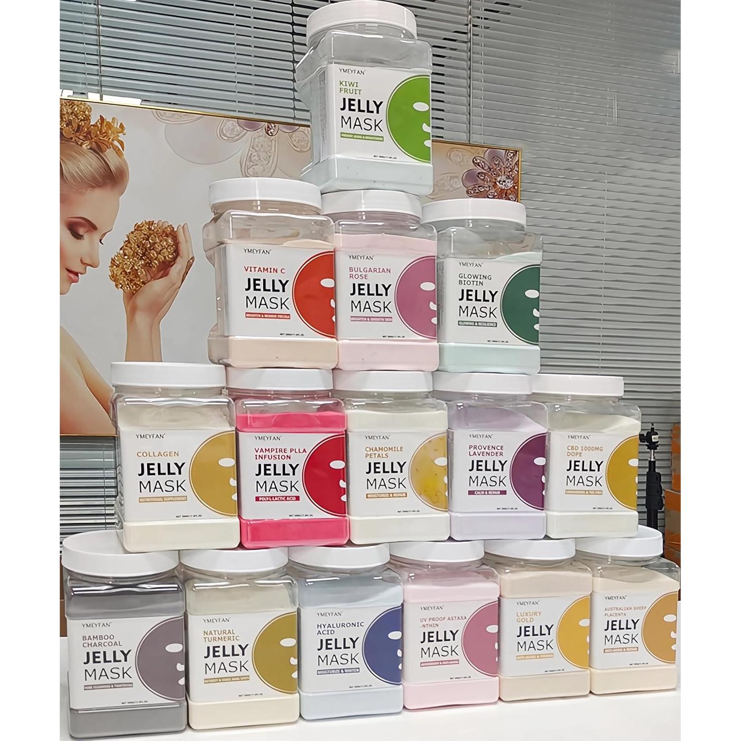 Paquete de 5 Tarros de Polvo de Máscara de Gel 500g