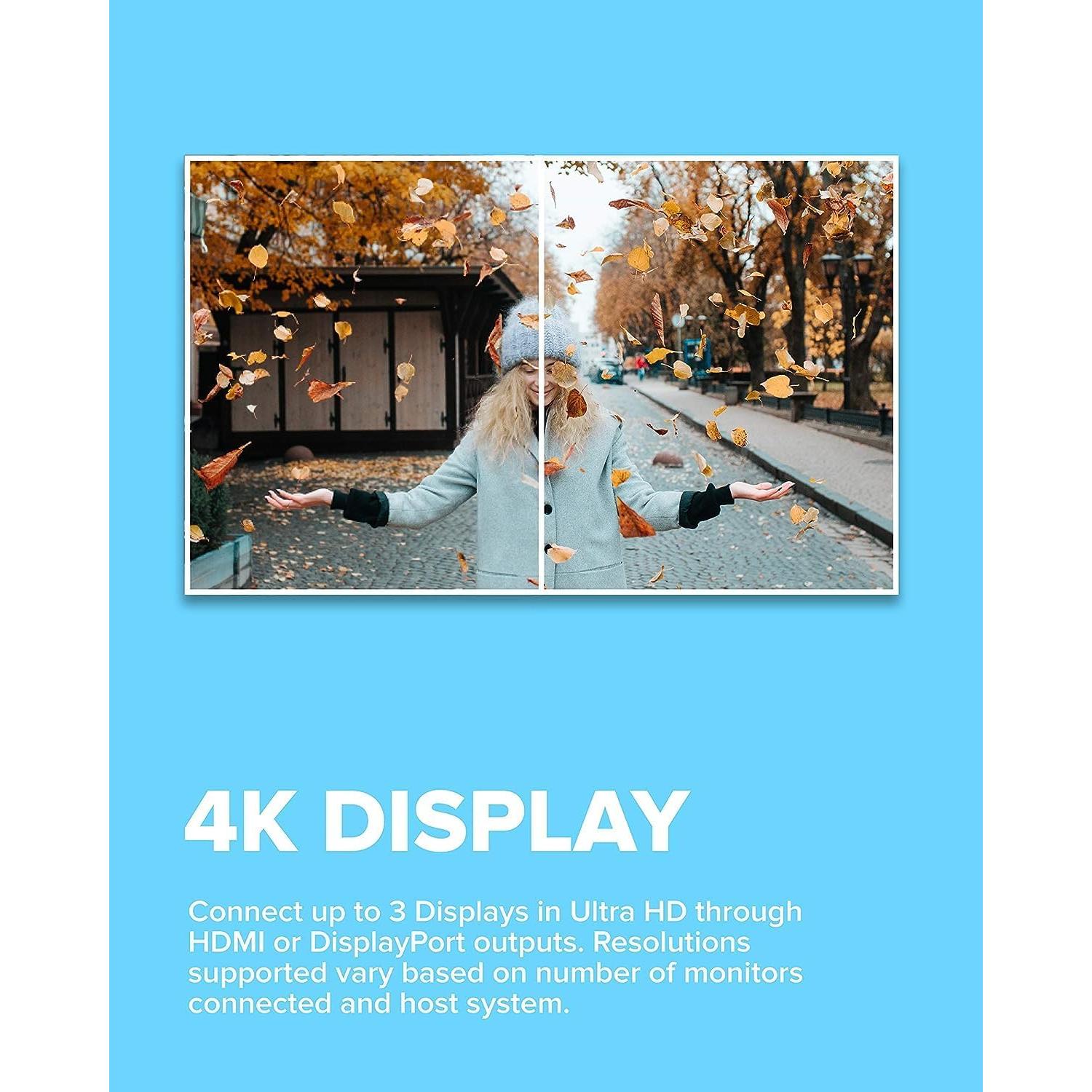 Estación de Acoplamiento VisionTek VT2000 USB-C 3 Monitores