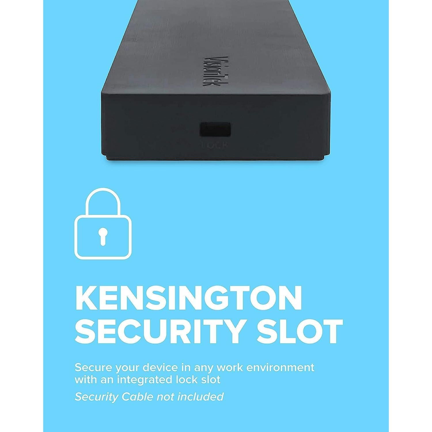 Estación de Acoplamiento VisionTek VT2000 USB-C 3 Monitores