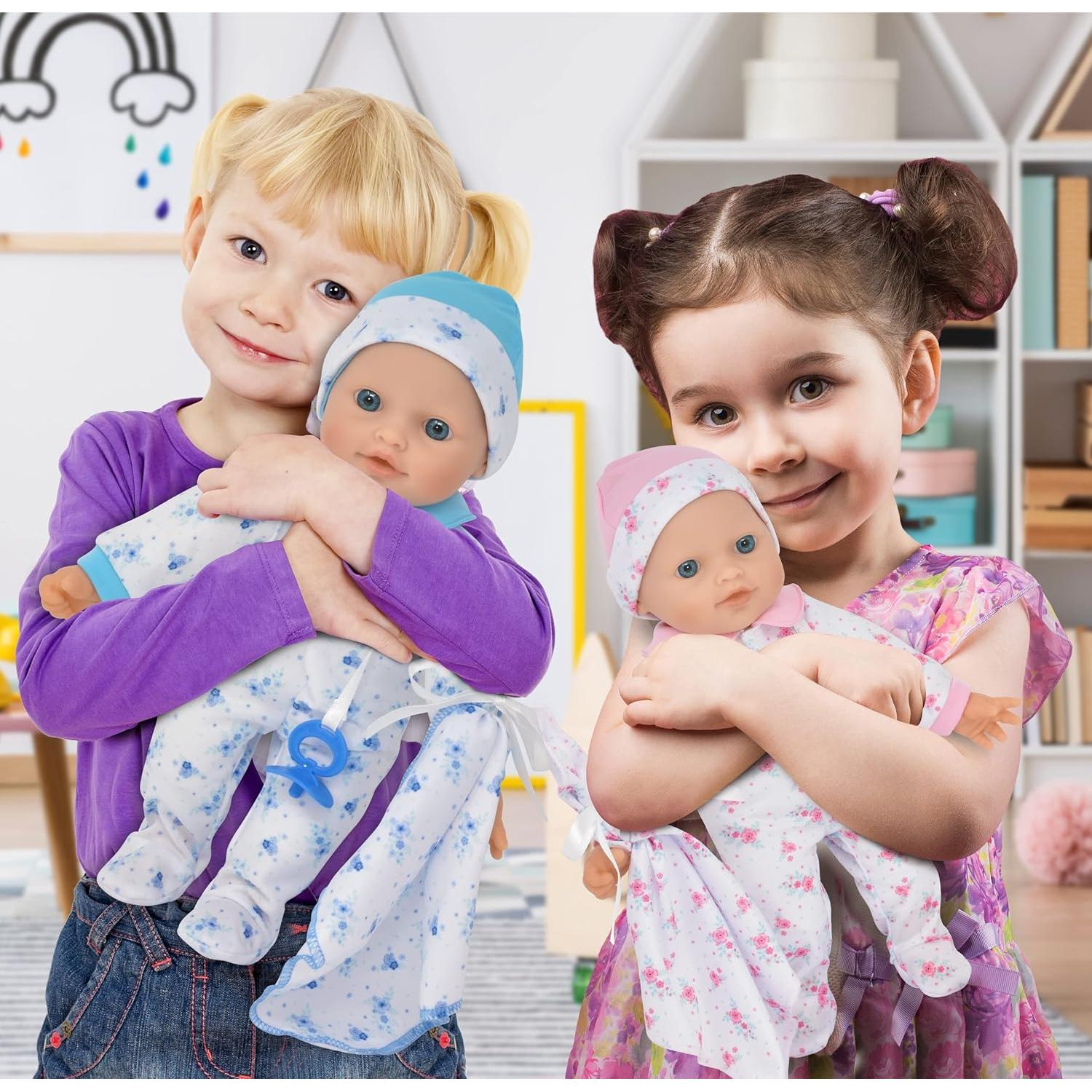 Muñecas Gemelas de Bebé Gift Boutique 30 cm con Chupete