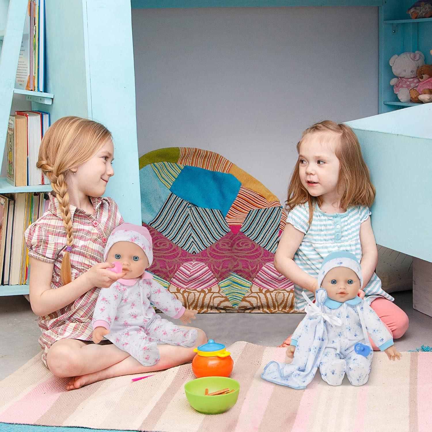 Muñecas Gemelas de Bebé Gift Boutique 30 cm con Chupete