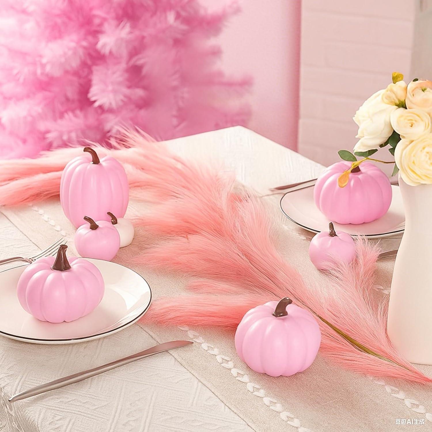 Guirnalda de Hierba Pampas Artificial Giegxin 2 Pcs 180 cm Rosa