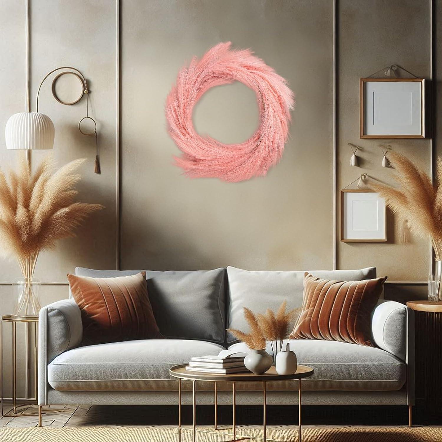 Guirnalda de Hierba Pampas Artificial Giegxin 2 Pcs 180 cm Rosa