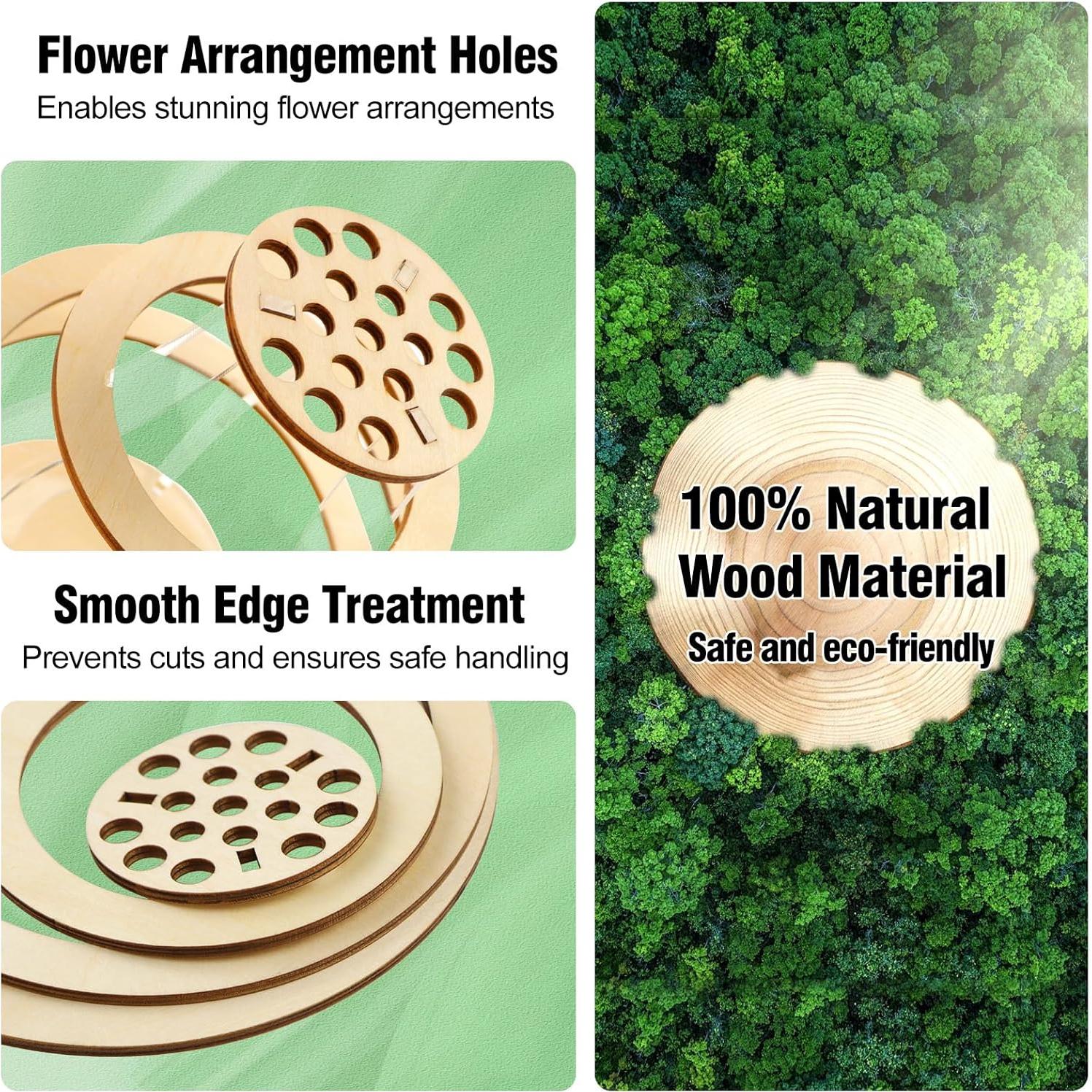 Jarrón de Madera Flotante WJCJTJL para Flores de Lego