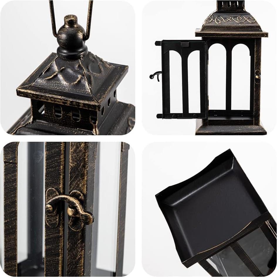 Lámpara de Vela DECORKEY Vintage para Interior y Exterior