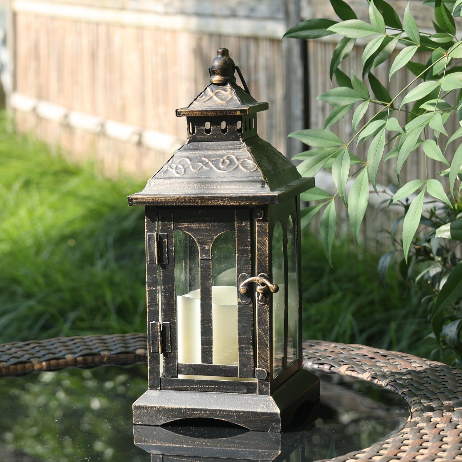 Lámpara de Vela DECORKEY Vintage para Interior y Exterior