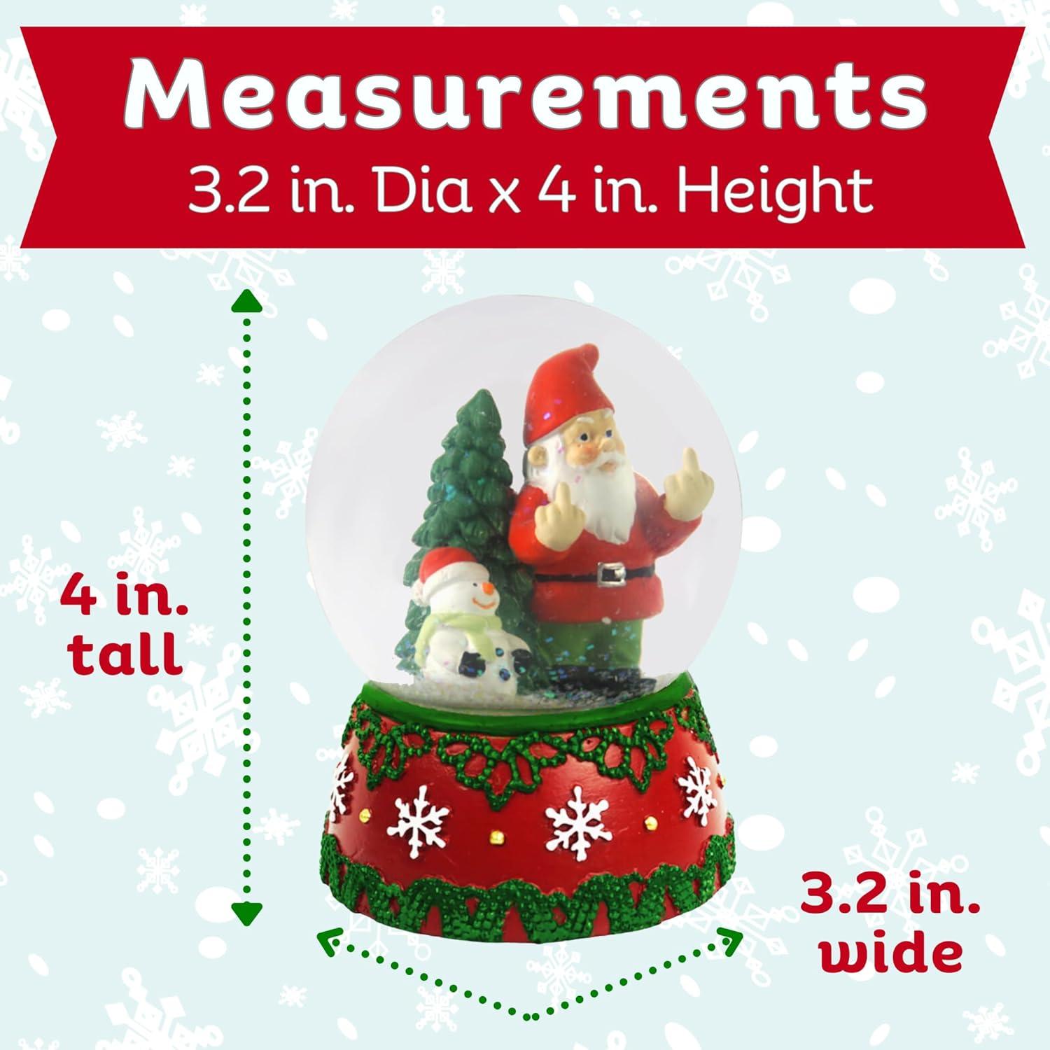 Esfera de Nieve Gnometastic 80mm Doble Pájaro Navidad Adultos