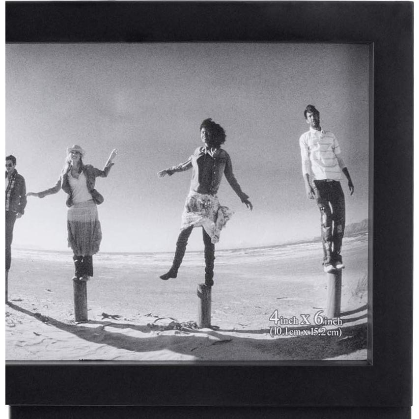 Marco de Collage Malden 4 Aperturas Negro 28.3x28.3 cm