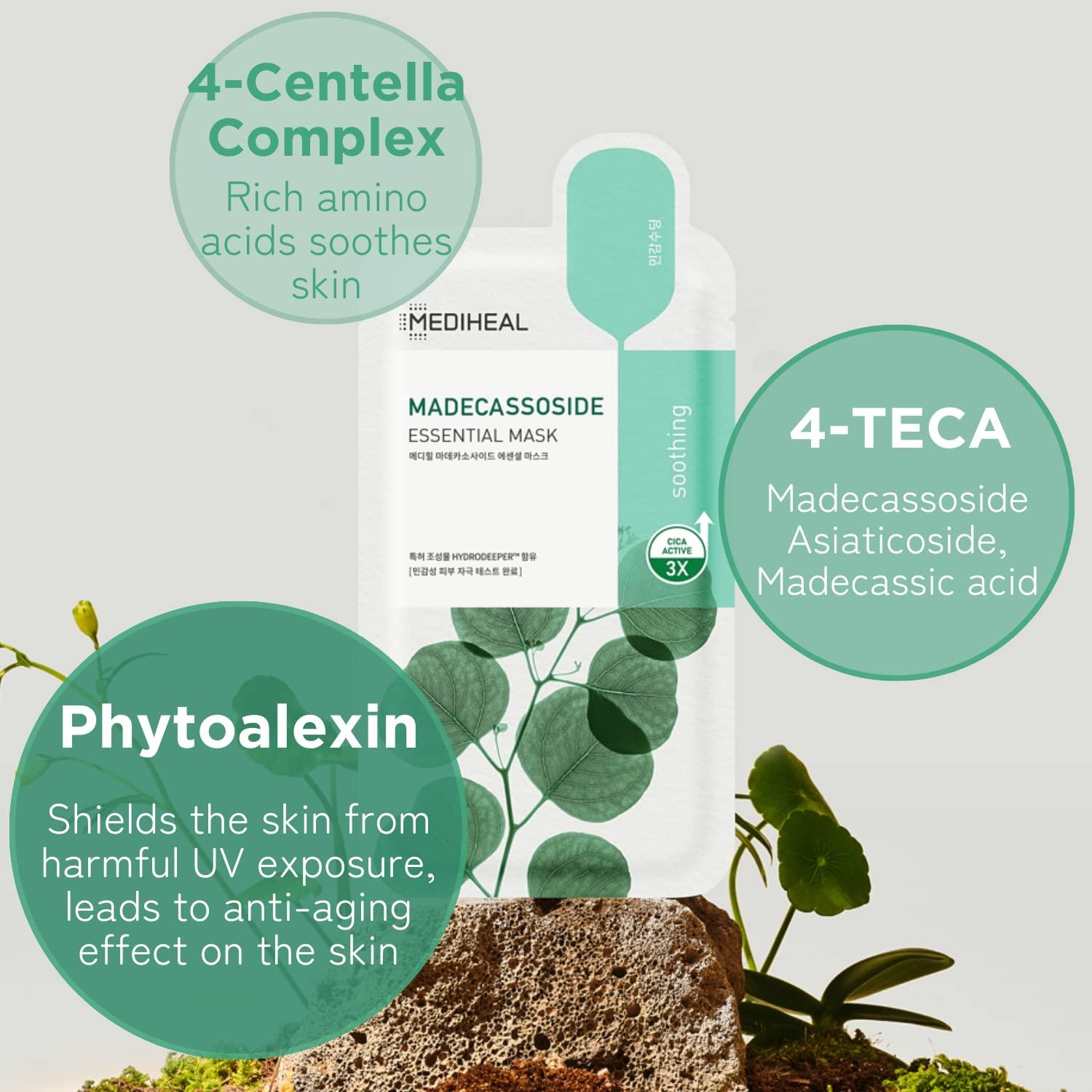 Mascarilla Facial Mediheal Madecassoside 4 Piel Sensible