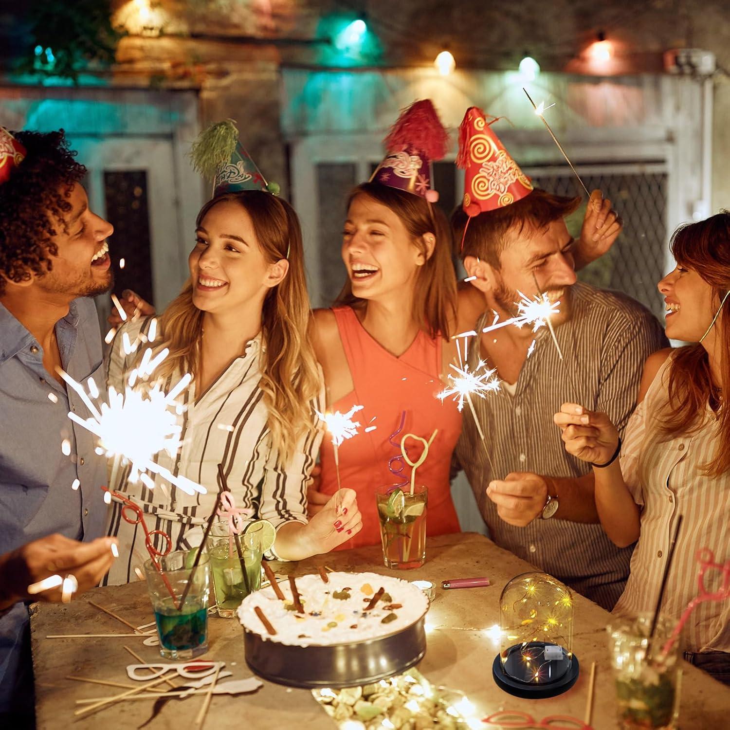 Cúpulas de Vidrio con Base de Madera Suclain - 4 Piezas