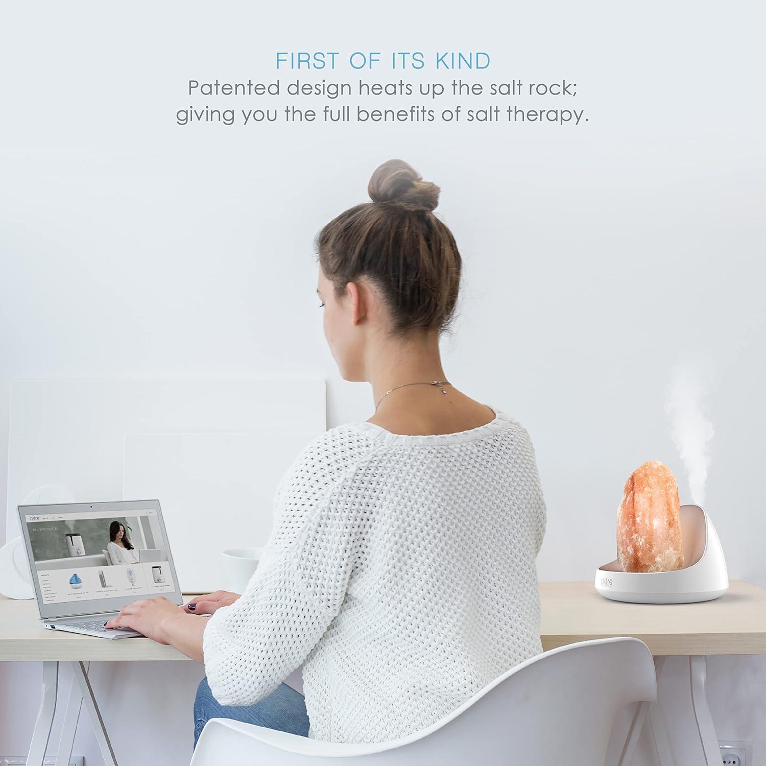 Lámpara de Sal del Himalaya 2 en 1 Pure Enrichment PESLTDF