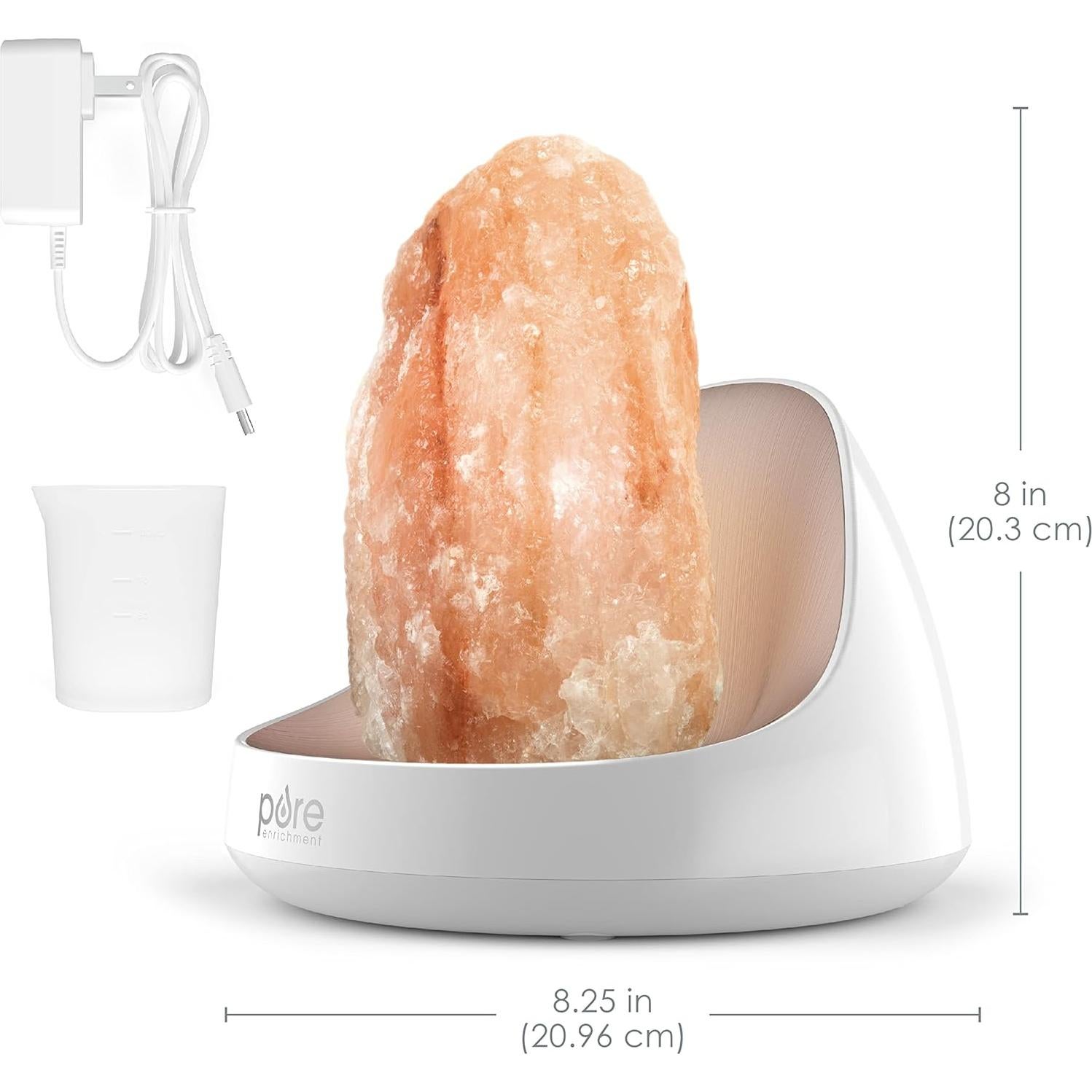 Lámpara de Sal del Himalaya 2 en 1 Pure Enrichment PESLTDF