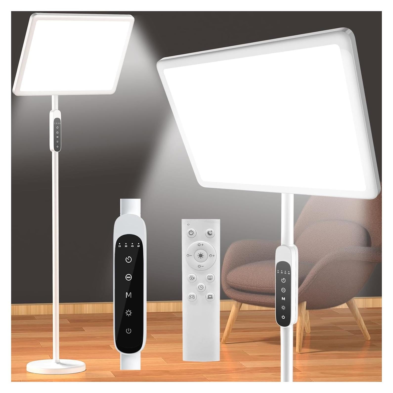 Lámpara de Terapia de Luz Solar EVATEALE 12000 Lux Ajustable