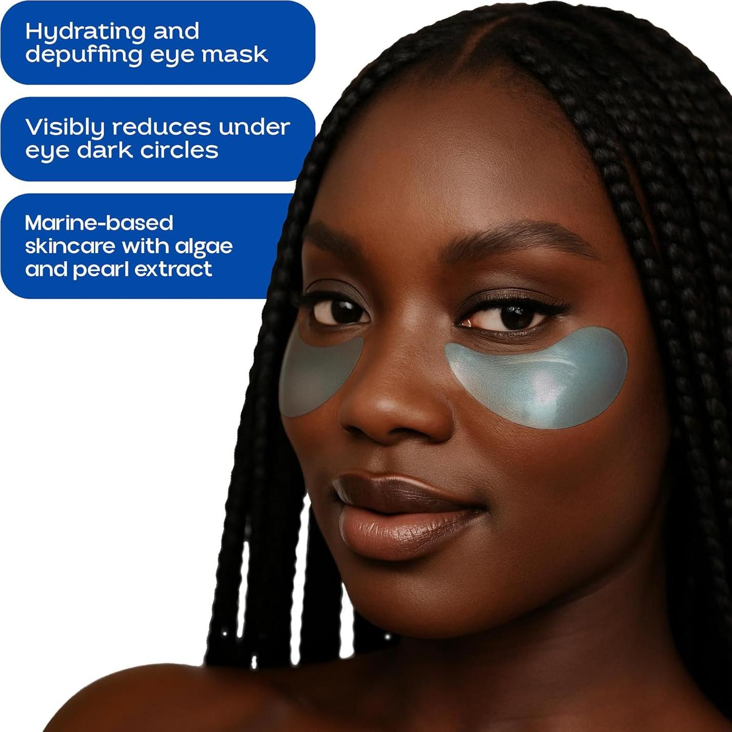 Parche Hidrogel Azul KINPUR 30 Pares - Ácido Hialurónico y Colágeno